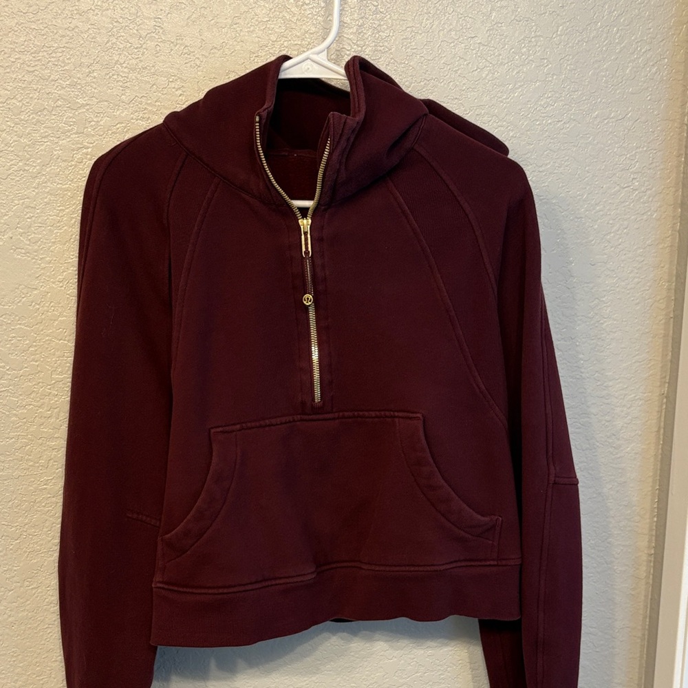 Lululemon scuba Women's Burgundy Hoodie